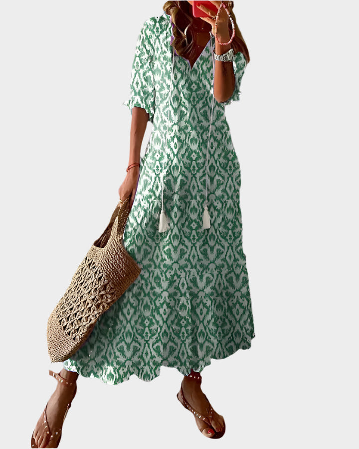 Vintage Dress with V-Neckline Jasmine's Boutique Australia