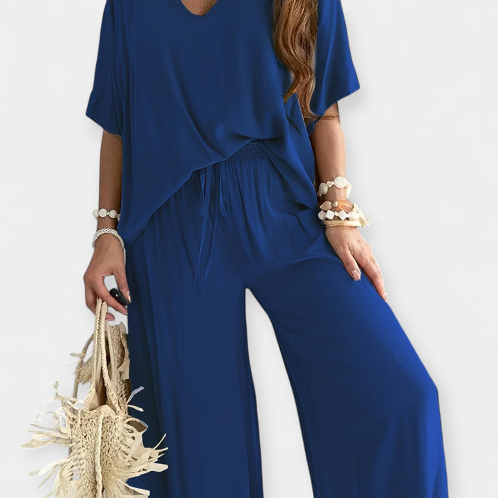 Airy Set with Wide Pants and Loose Blouse Jasmine's Boutique Australia