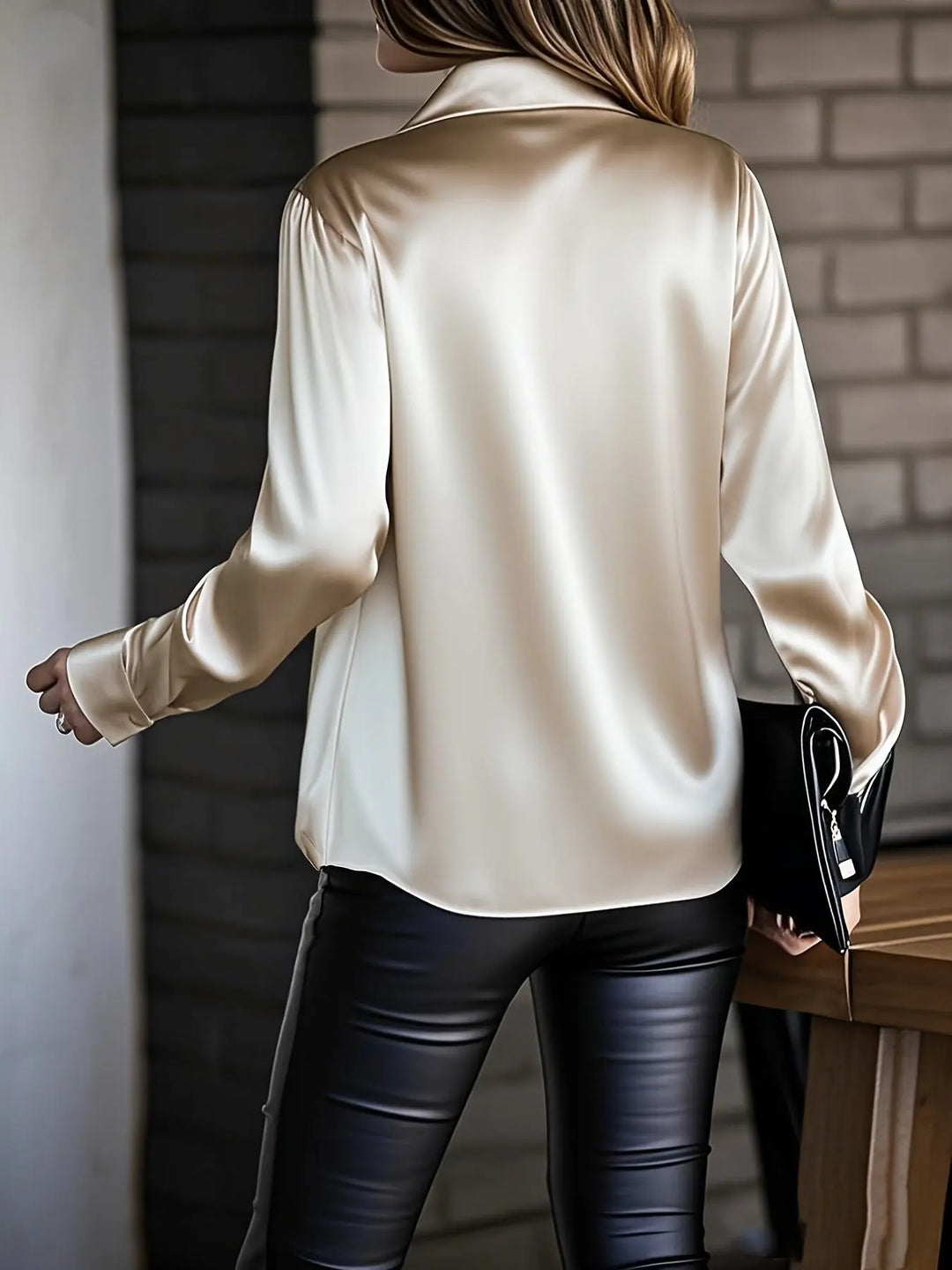 Luxe Satin Wrap Blouse Jasmine's Boutique Australia
