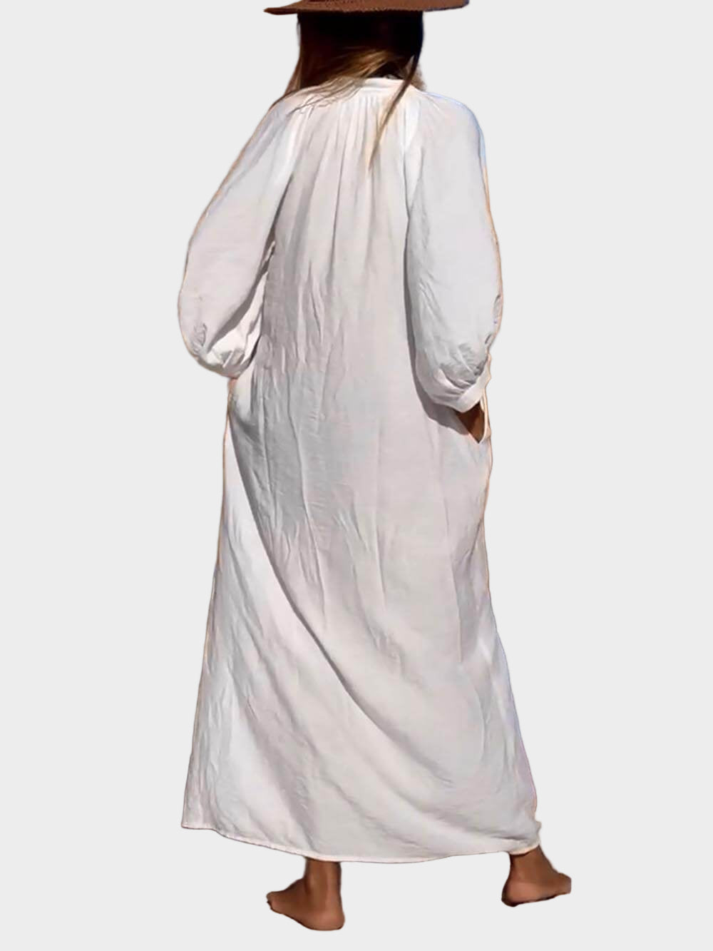 Balloon Sleeve Maxi Dress with Pockets Jasmine's Boutique Australia