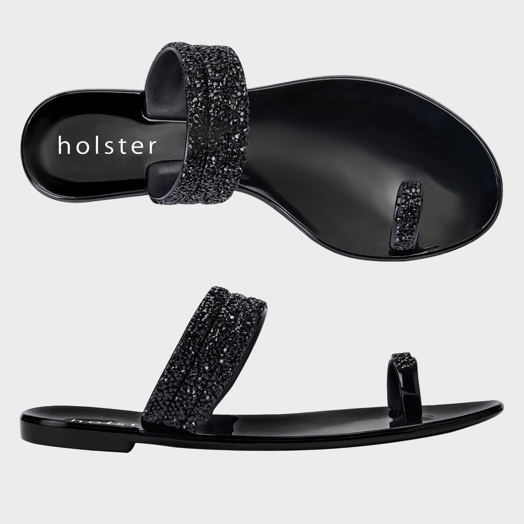 Crystal Toe-Loop Sandals Jasmine's Boutique Australia