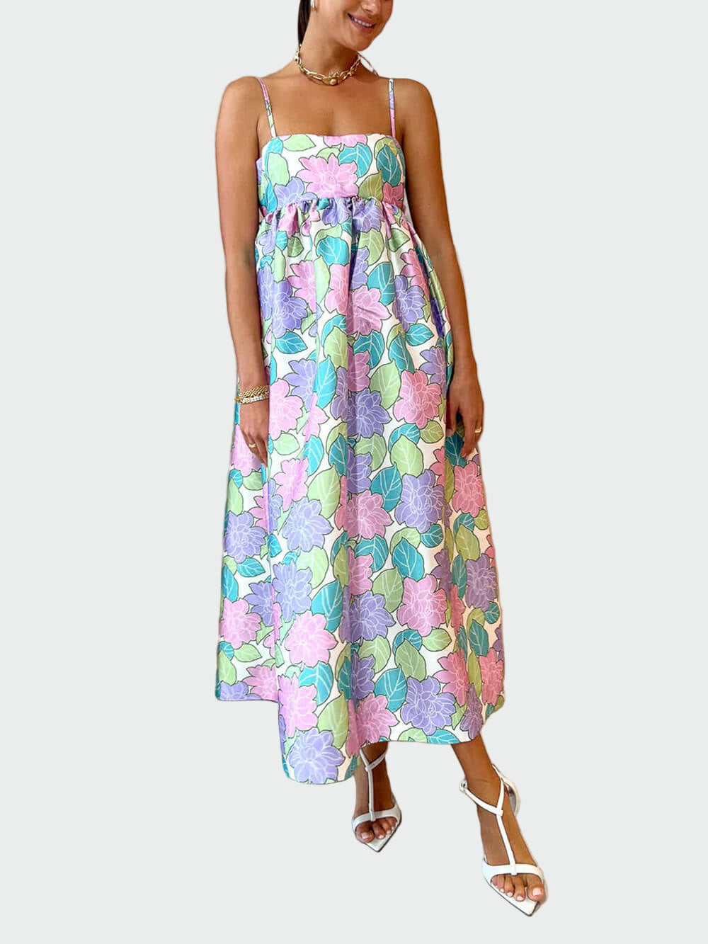 Strapless Backless Printed Dress Jasmine's Boutique Australia