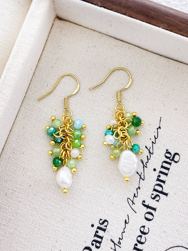 Small Fresh Grape Cluster Tassel Earrings Jasmine's Boutique Australia