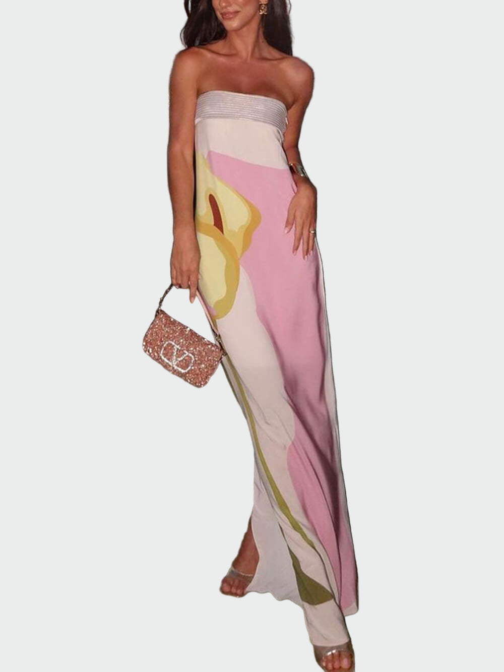 Summer Printed Bodice Maxi Dress Jasmine's Boutique Australia