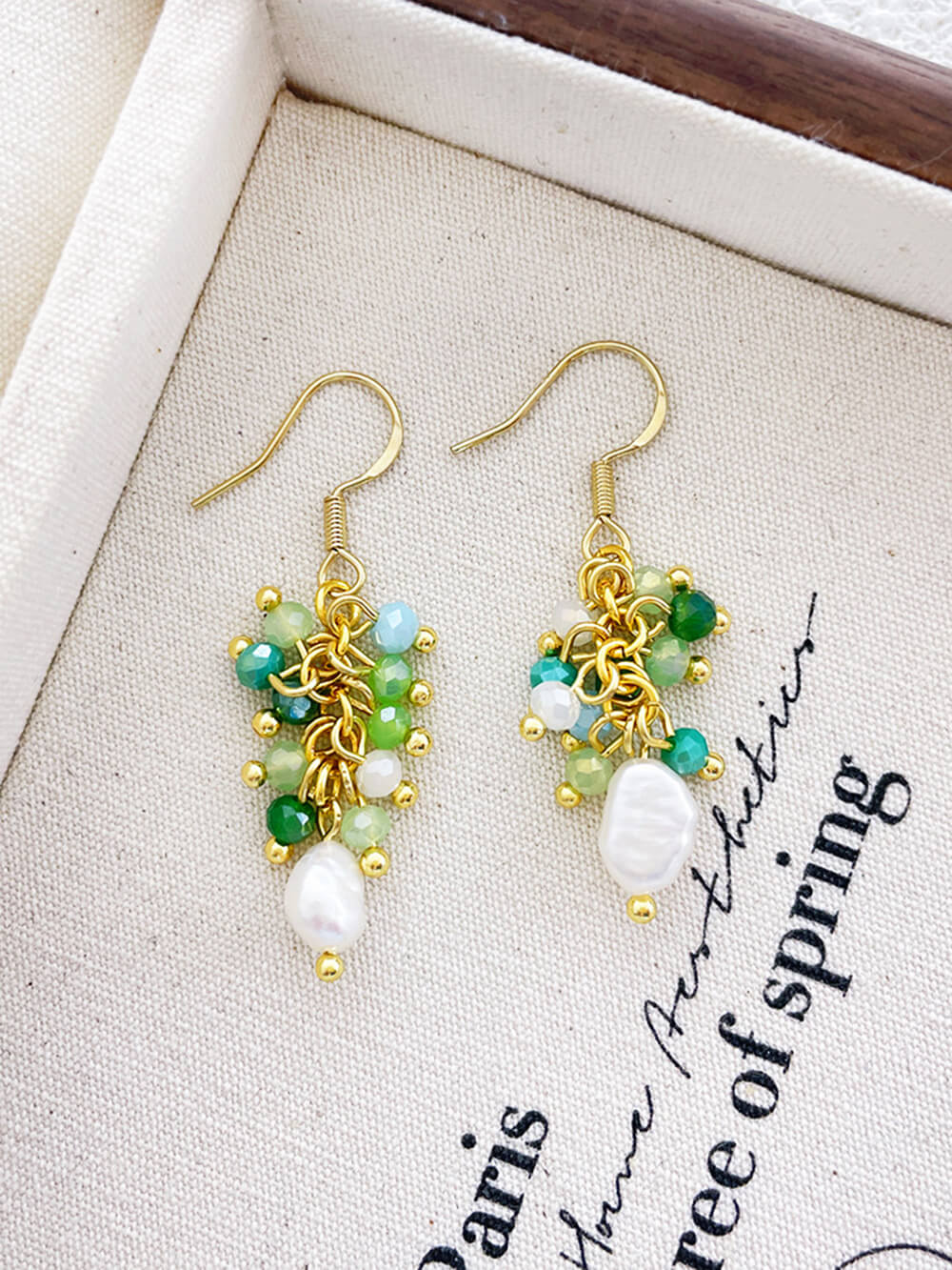Small Fresh Grape Cluster Tassel Earrings Jasmine's Boutique Australia