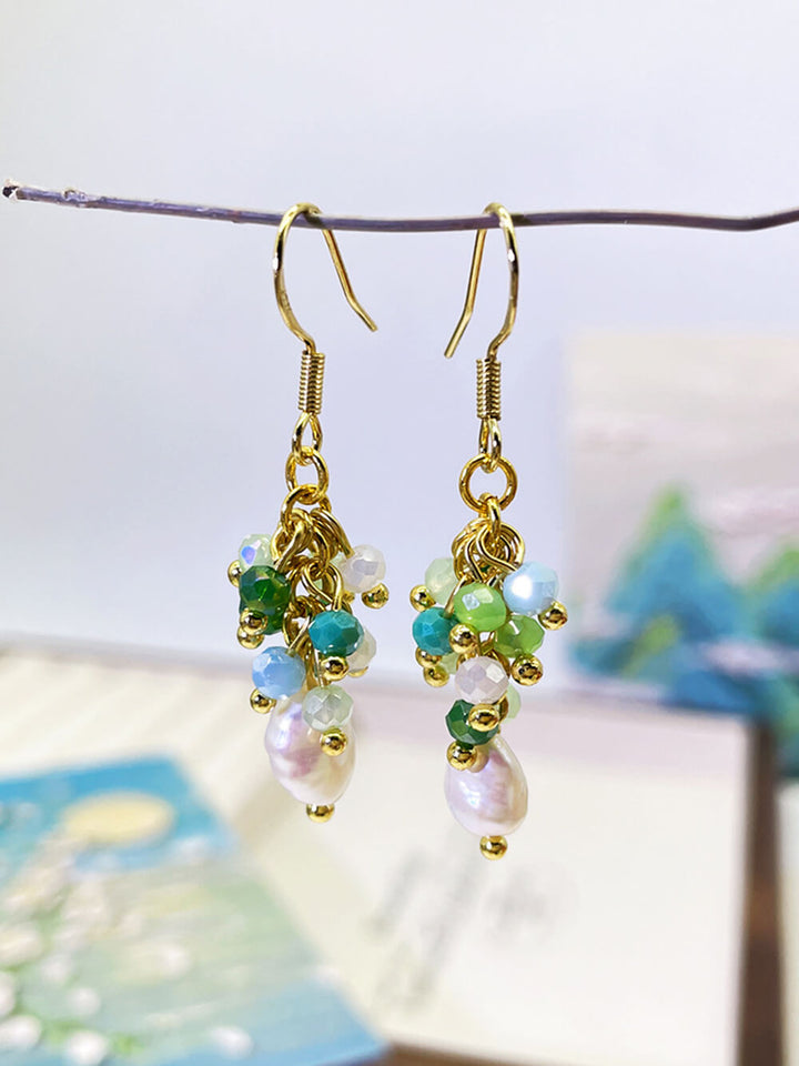 Small Fresh Grape Cluster Tassel Earrings Jasmine's Boutique Australia