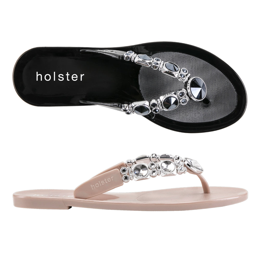Crystal Flat Sandals Jasmine's Boutique Australia