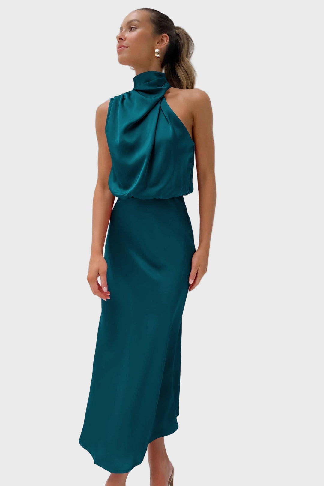 Grace High-Neck Midi Dress Jasmine's Boutique Australia