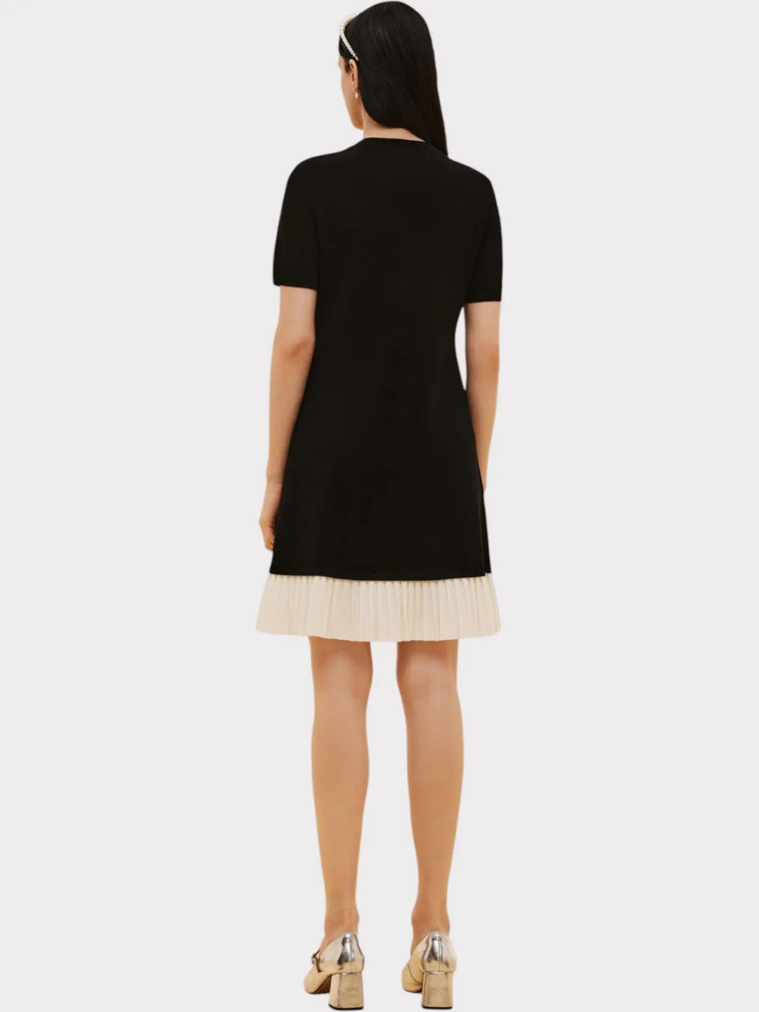 Pleated Contrast Charm Dress Jasmine's Boutique Australia