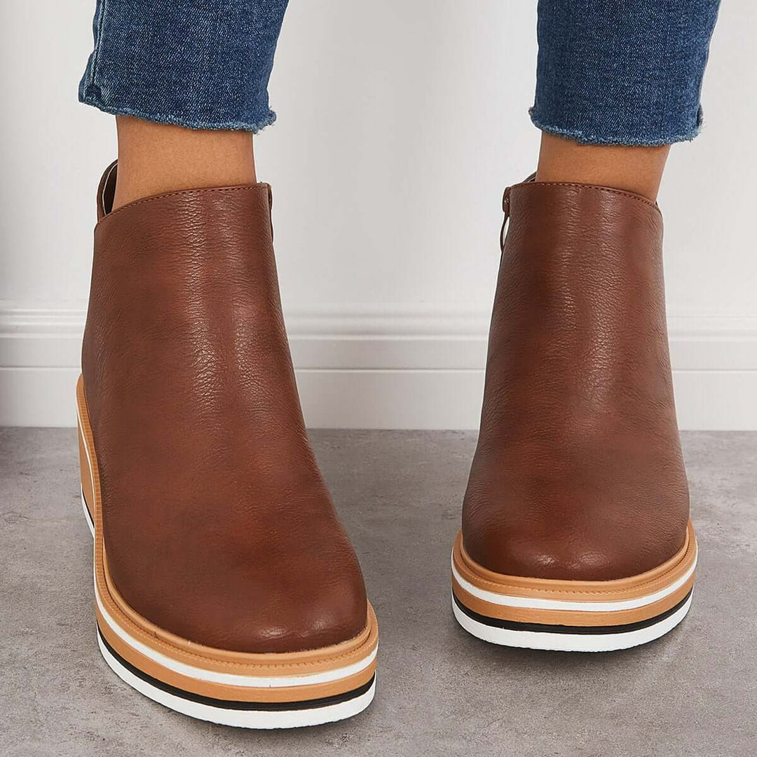 Eclipse Rise Wedge Ankle Boots Jasmine's Boutique Australia