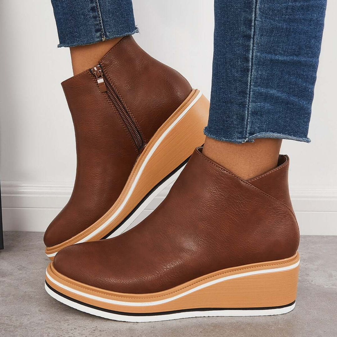 Eclipse Rise Wedge Ankle Boots Jasmine's Boutique Australia