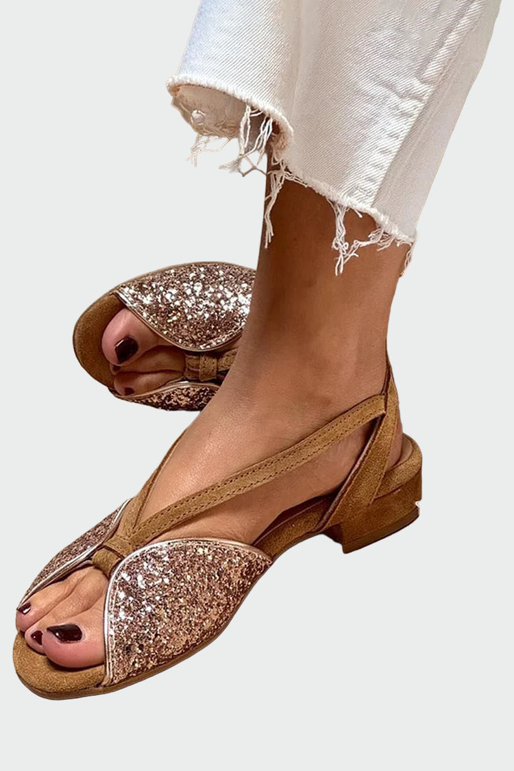 golden dusk glitter sandals Jasmine's Boutique Australia