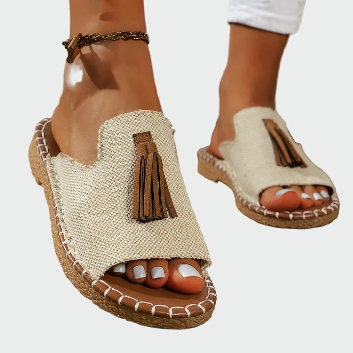 Boho Tassel Slip-On Sandals Jasmine's Boutique Australia