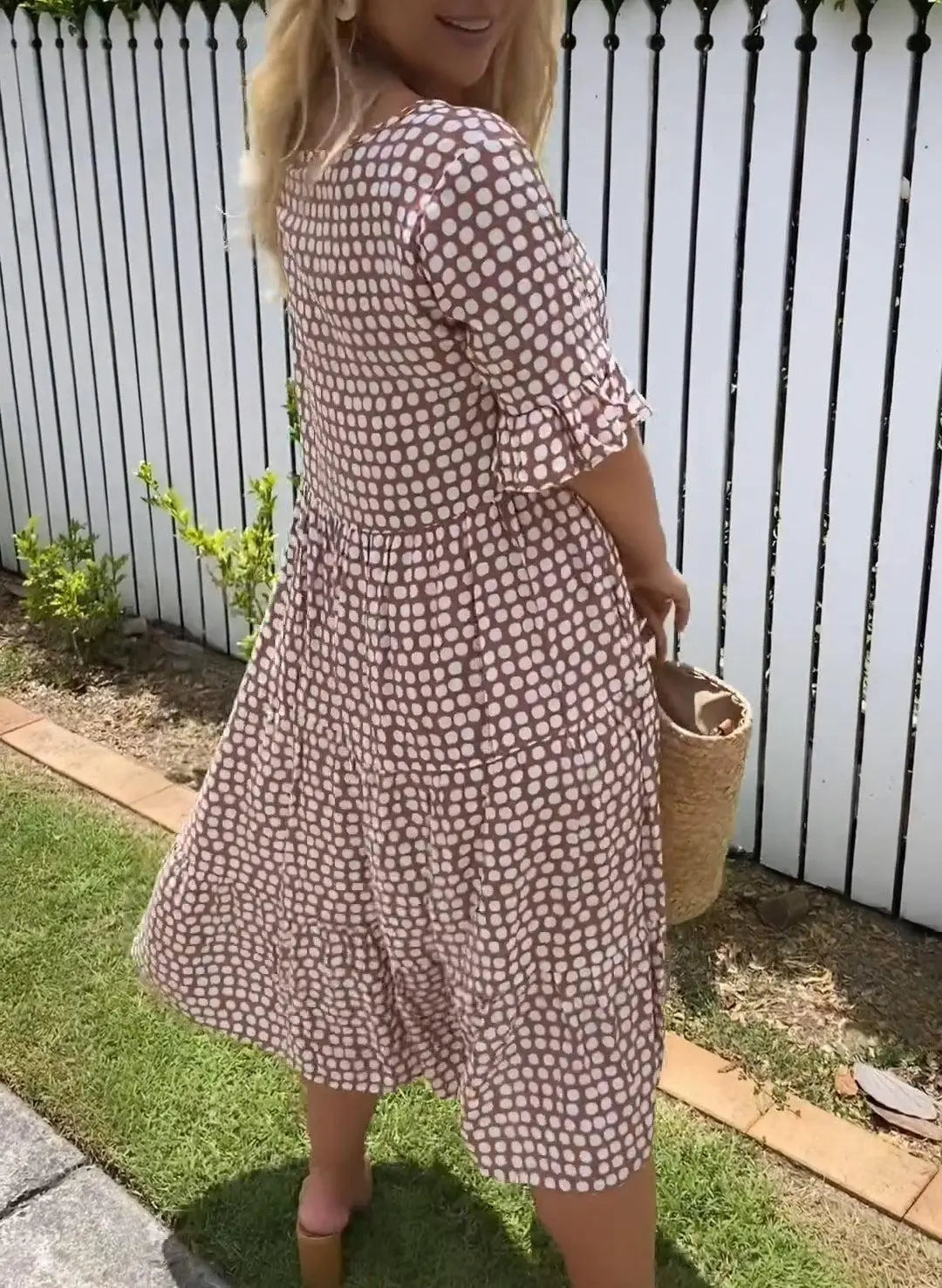 Breezy Polka Dot Midi Dress Jasmine's Boutique Australia