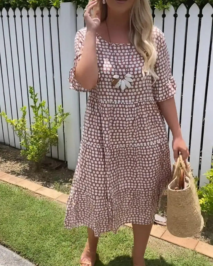 Breezy Polka Dot Midi Dress Jasmine's Boutique Australia