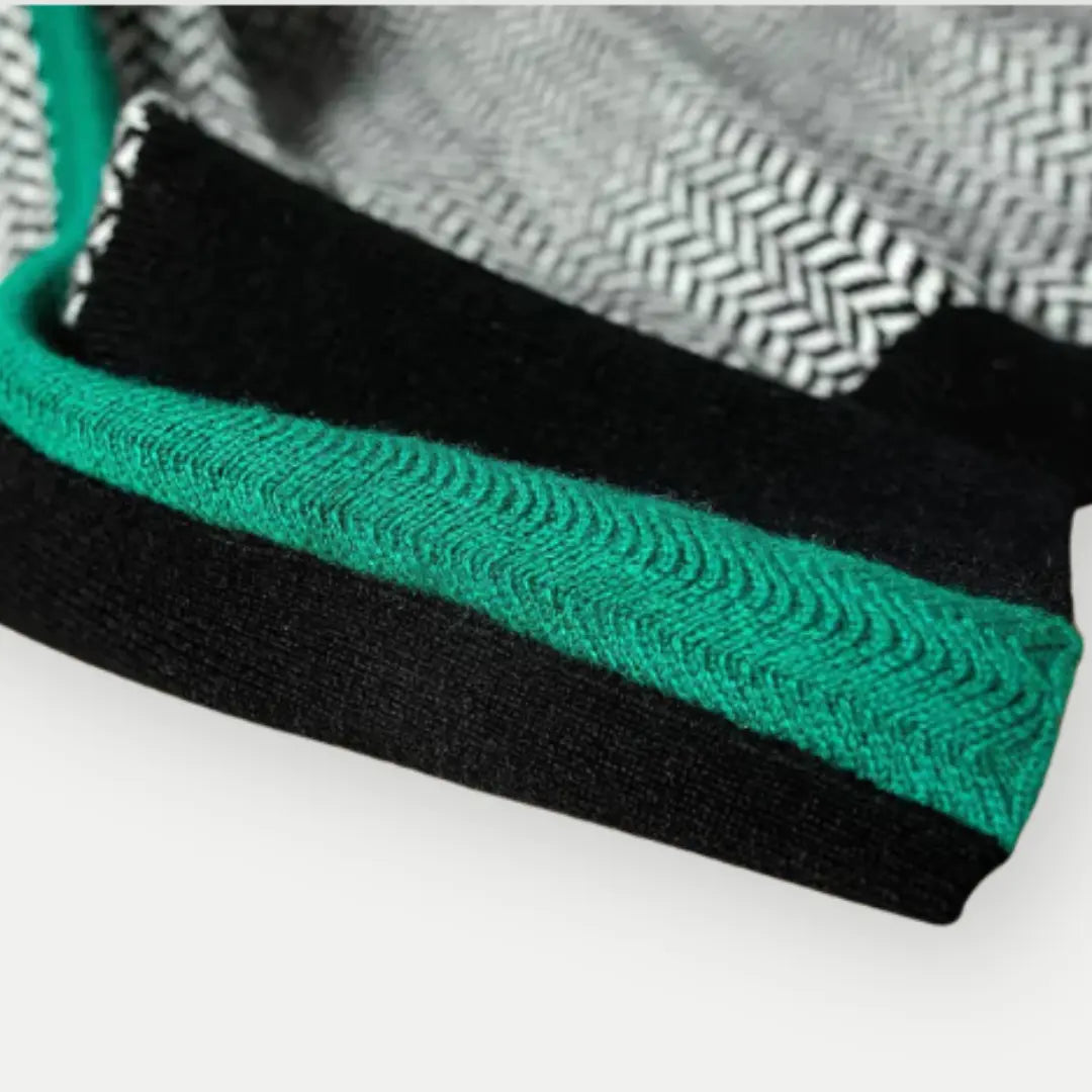 Retro Chevron High-Neck Sweater Jasmine's Boutique Australia