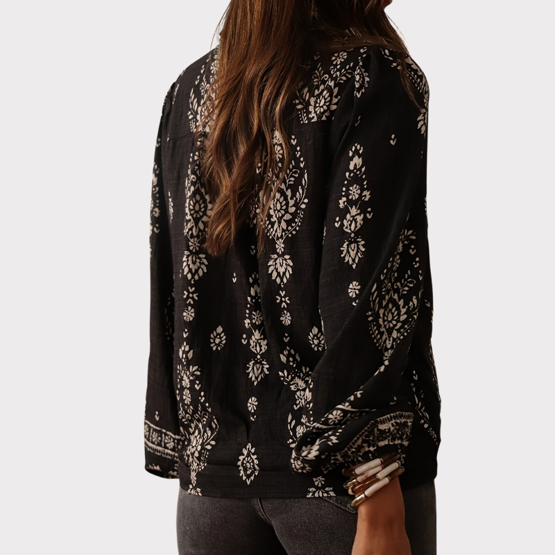 Chic Lantern Sleeve Blouse Top Liora Lane Boutique