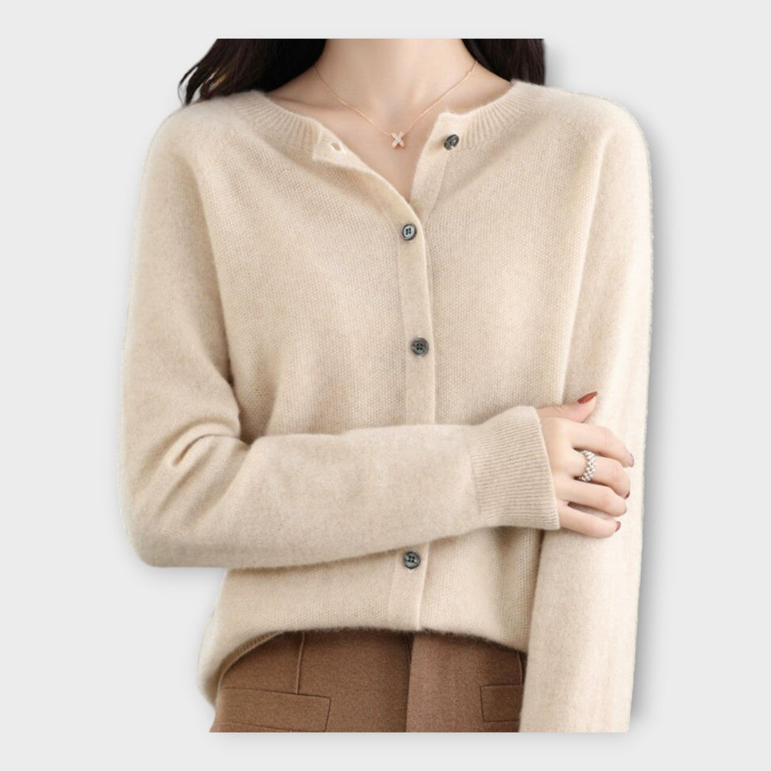 Elegant Buttoned Cardigan Liora Lane Boutique