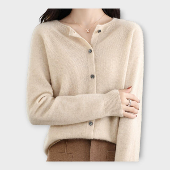 Elegant Buttoned Cardigan Liora Lane Boutique