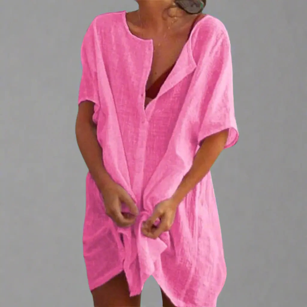 Organic summer dress made of cotton and linen for comfortable summer moments Jasmine's Boutique Australia