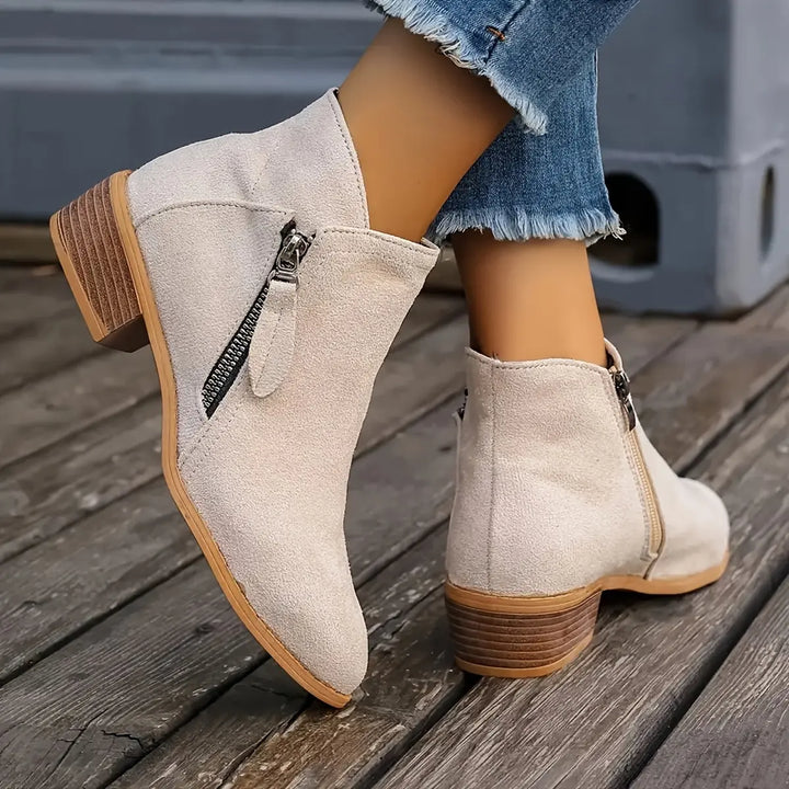 Velour Path Suede Ankle Boots Jasmine's Boutique Australia
