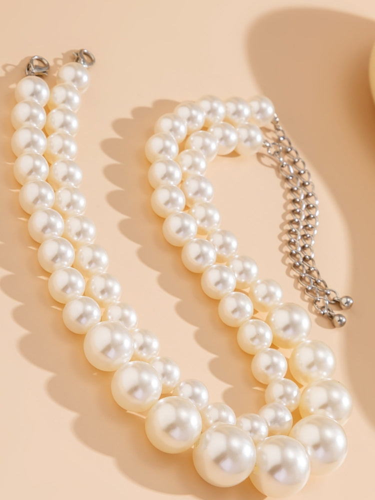 Exaggerated Large Pearl Choker Necklace Jasmine's Boutique Australia