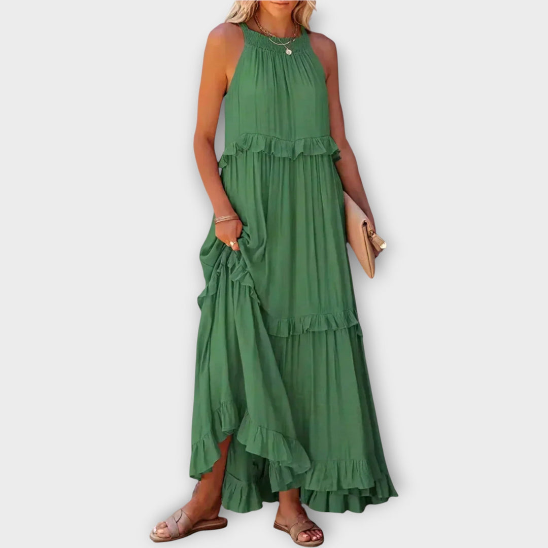 Dress with Thin Straps and Elegant Line Jasmine's Boutique Australia