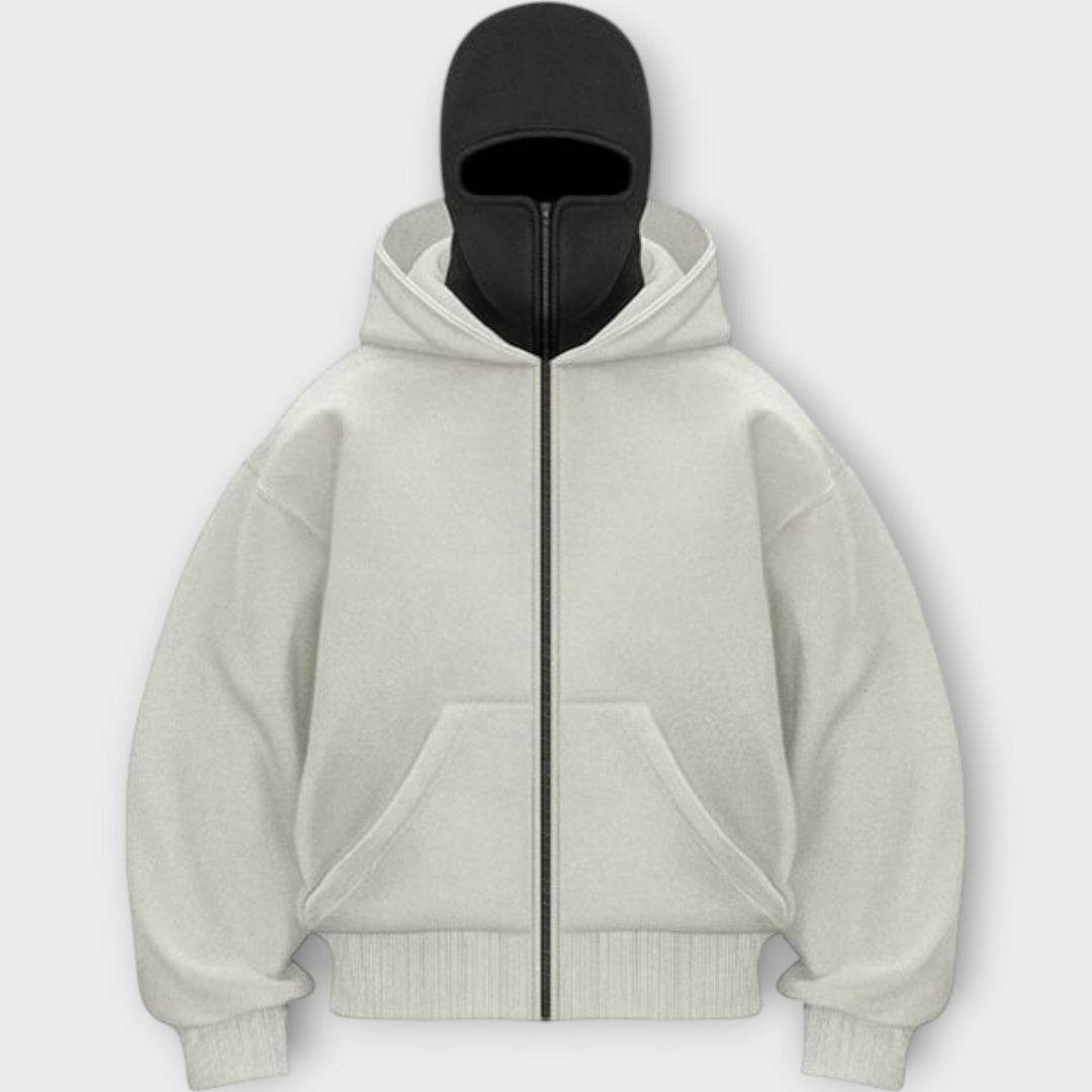 Hooded Sweatshirt with Front Zipper Liora Lane Boutique