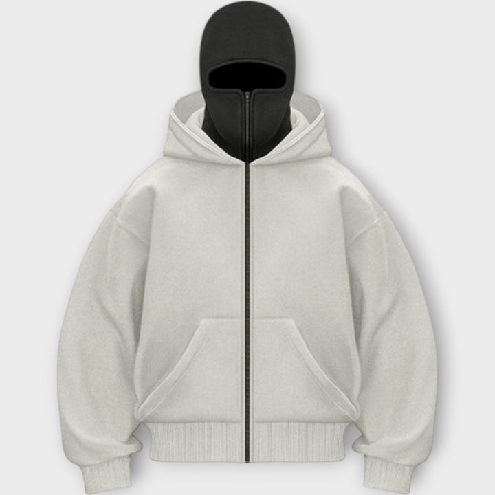 Hooded Sweatshirt with Front Zipper Liora Lane Boutique