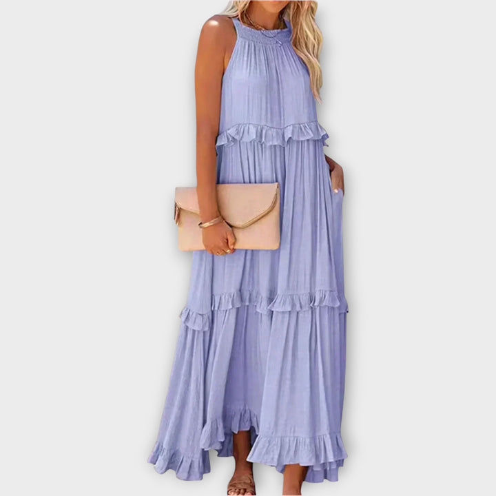 Dress with Thin Straps and Elegant Line Jasmine's Boutique Australia