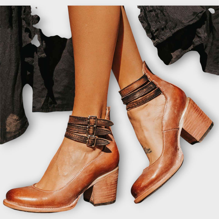 Shoes with Multiple Straps and Thick Heel Jasmine's Boutique Australia