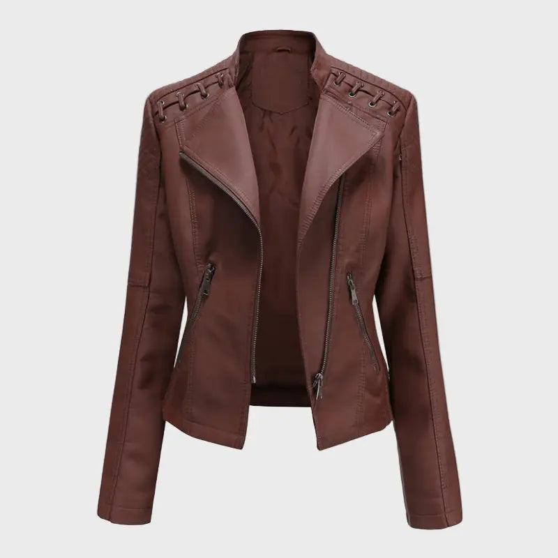 Ruby Edge Leather Jacket Jasmine's Boutique Australia