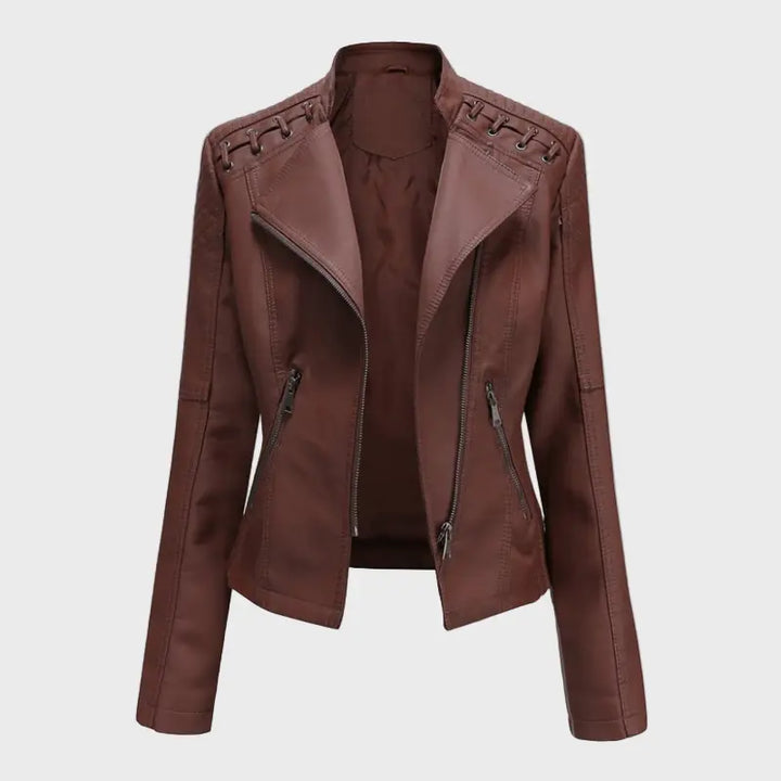 Ruby Edge Leather Jacket Jasmine's Boutique Australia