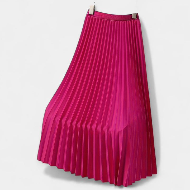 Long Pleated Satin Skirt Jasmine's Boutique Australia