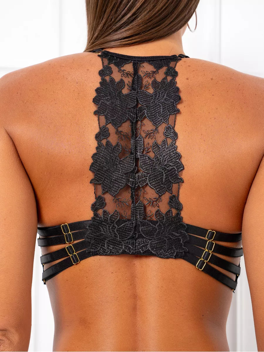 Enchanted Noir Lace Lingerie Set Jasmine's Boutique Australia