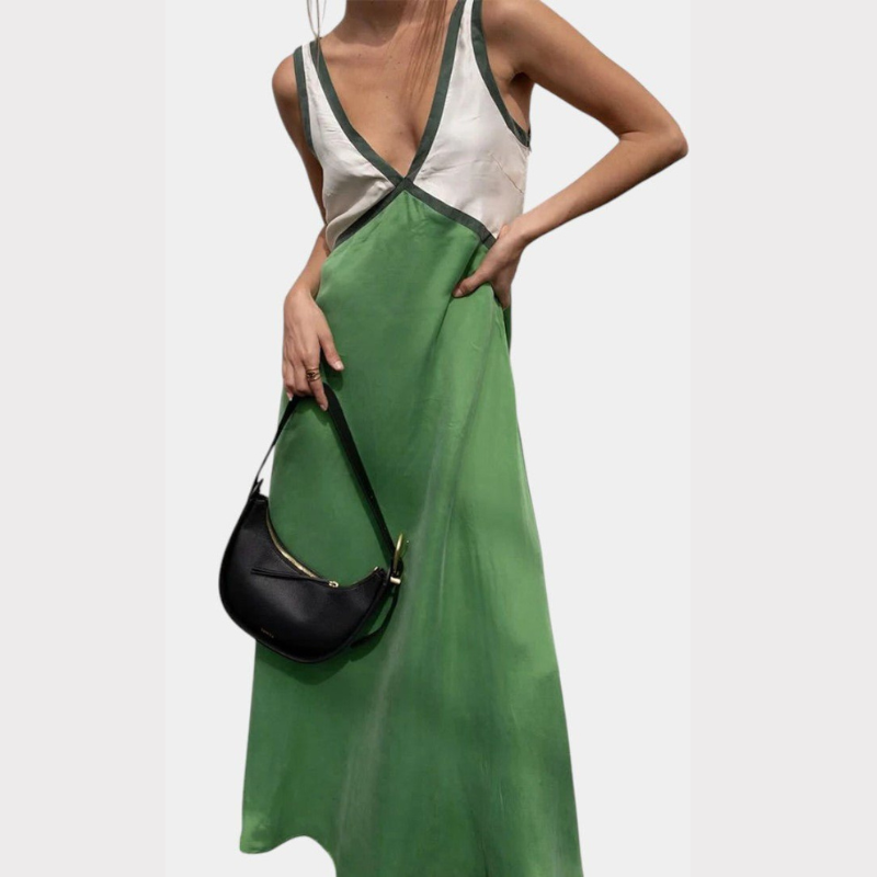 Diamond | Lightweight V-Neck Maxi Dress Liora Lane Boutique
