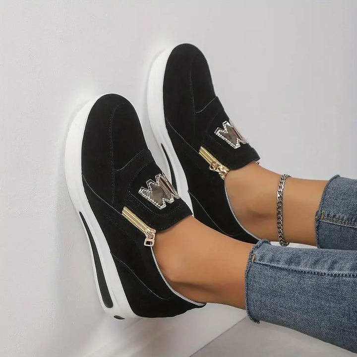 Crimson Edge Slip-On Sneakers  html Copy Edit Jasmine's Boutique Australia