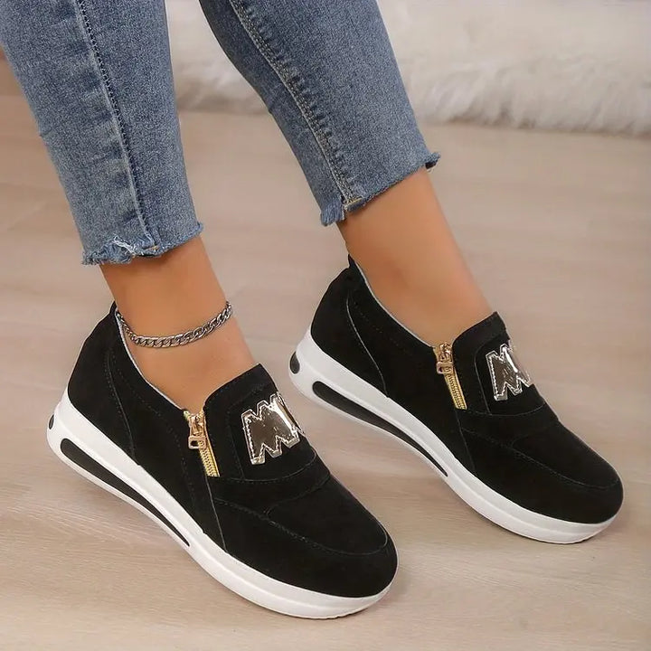 Crimson Edge Slip-On Sneakers  html Copy Edit Jasmine's Boutique Australia