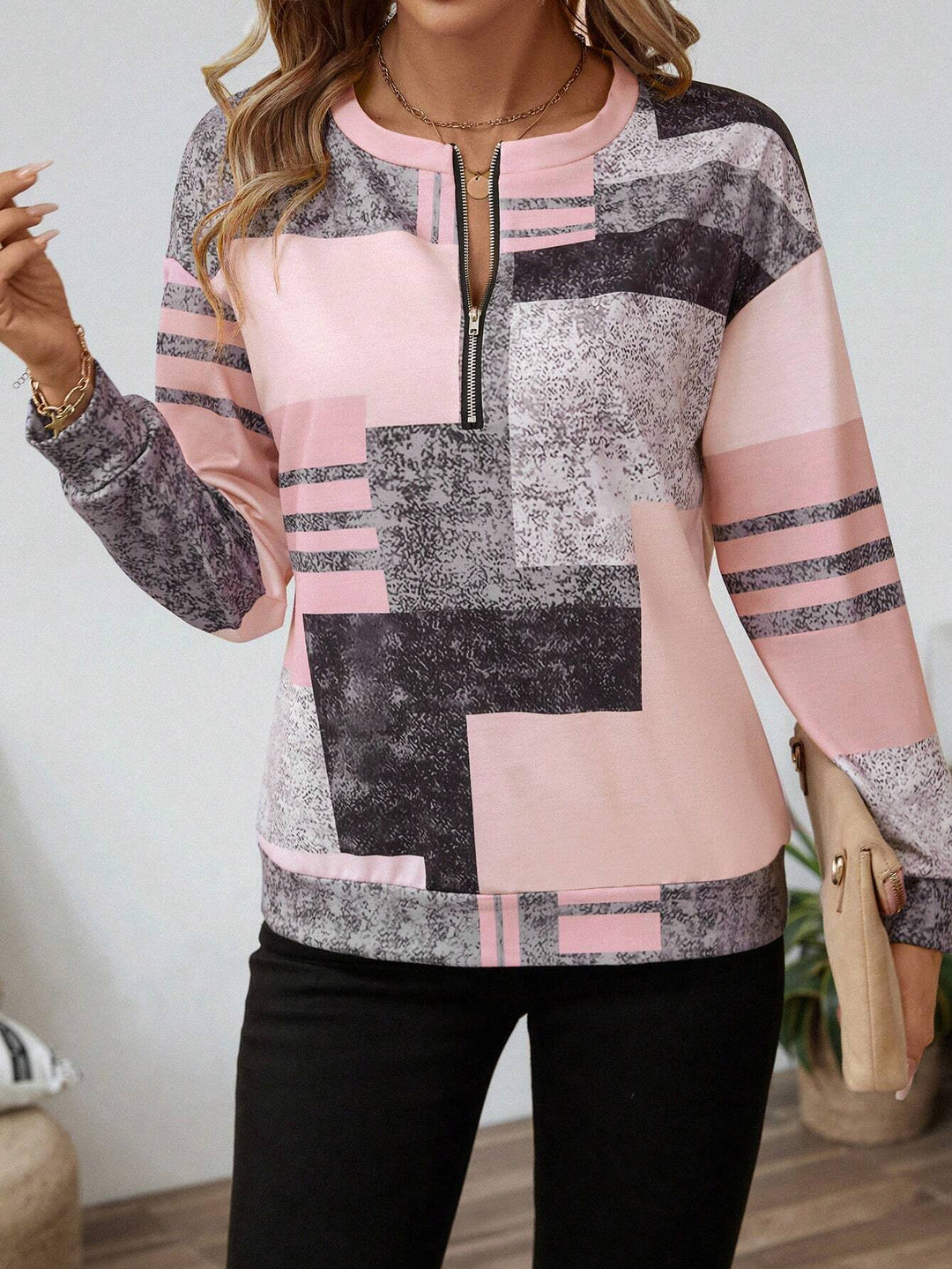 Amy | Half-Zip Pullover  Liora Lane Boutique