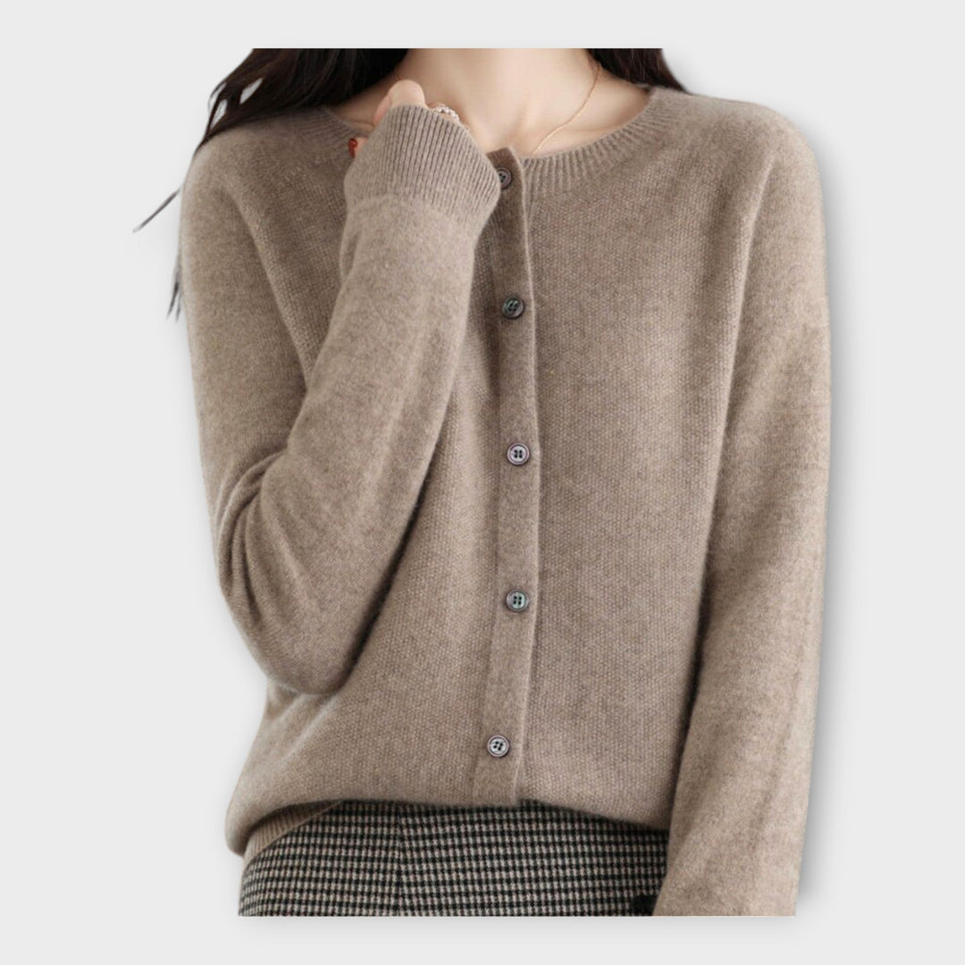 Elegant Buttoned Cardigan Liora Lane Boutique