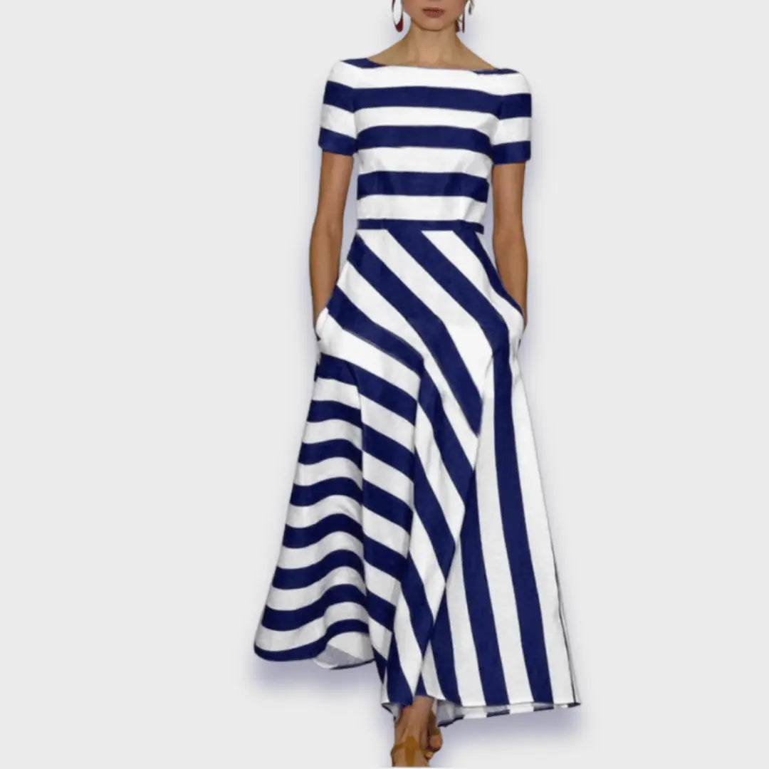 Handmade Striped Long Dress Jasmine's Boutique Australia