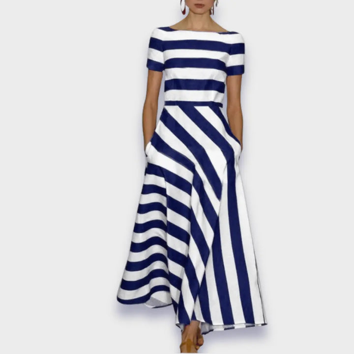 Handmade Striped Long Dress Jasmine's Boutique Australia