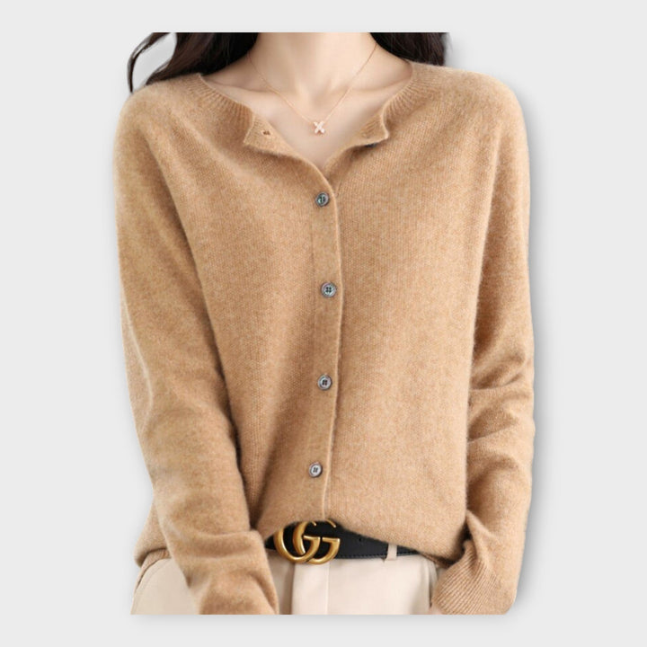 Elegant Buttoned Cardigan Liora Lane Boutique