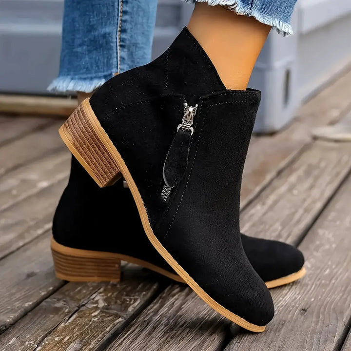Velour Path Suede Ankle Boots Jasmine's Boutique Australia