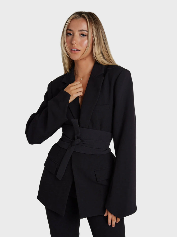 Belted Tailored Blazer Jasmine's Boutique Australia
