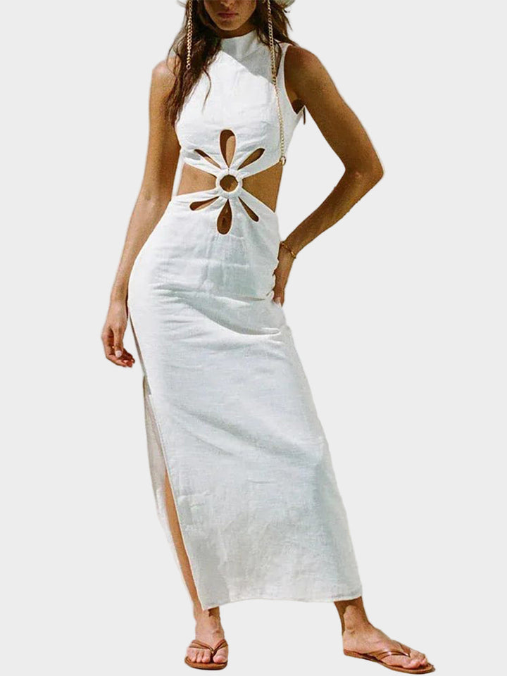 Hollow Halter Backless Holiday Dress Jasmine's Boutique Australia
