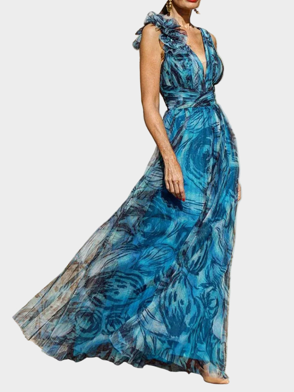 Swing Print Sleeveless Maxi Dress Jasmine's Boutique Australia