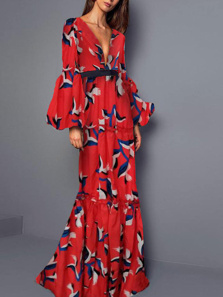 Waist V Neck Maxi Dress Jasmine's Boutique Australia