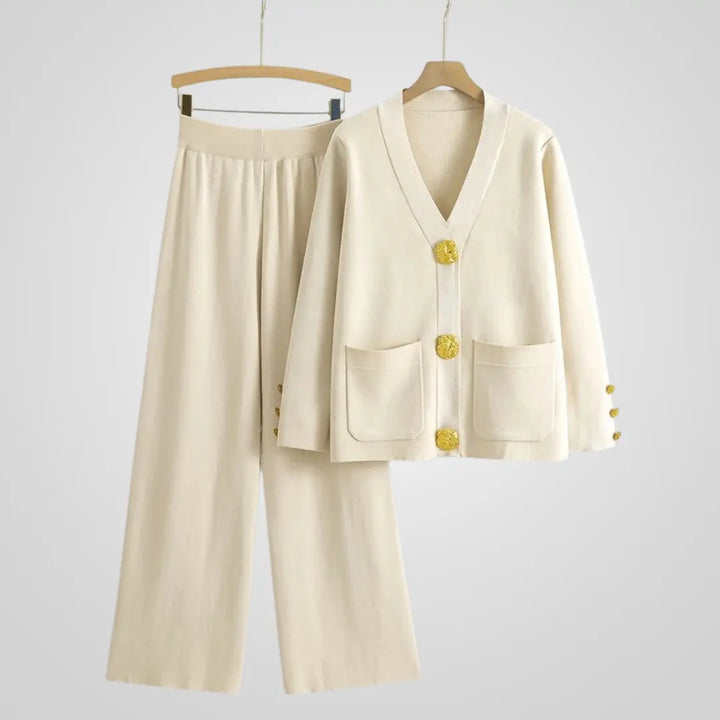 Gold Button Knit Set Jasmine's Boutique Australia