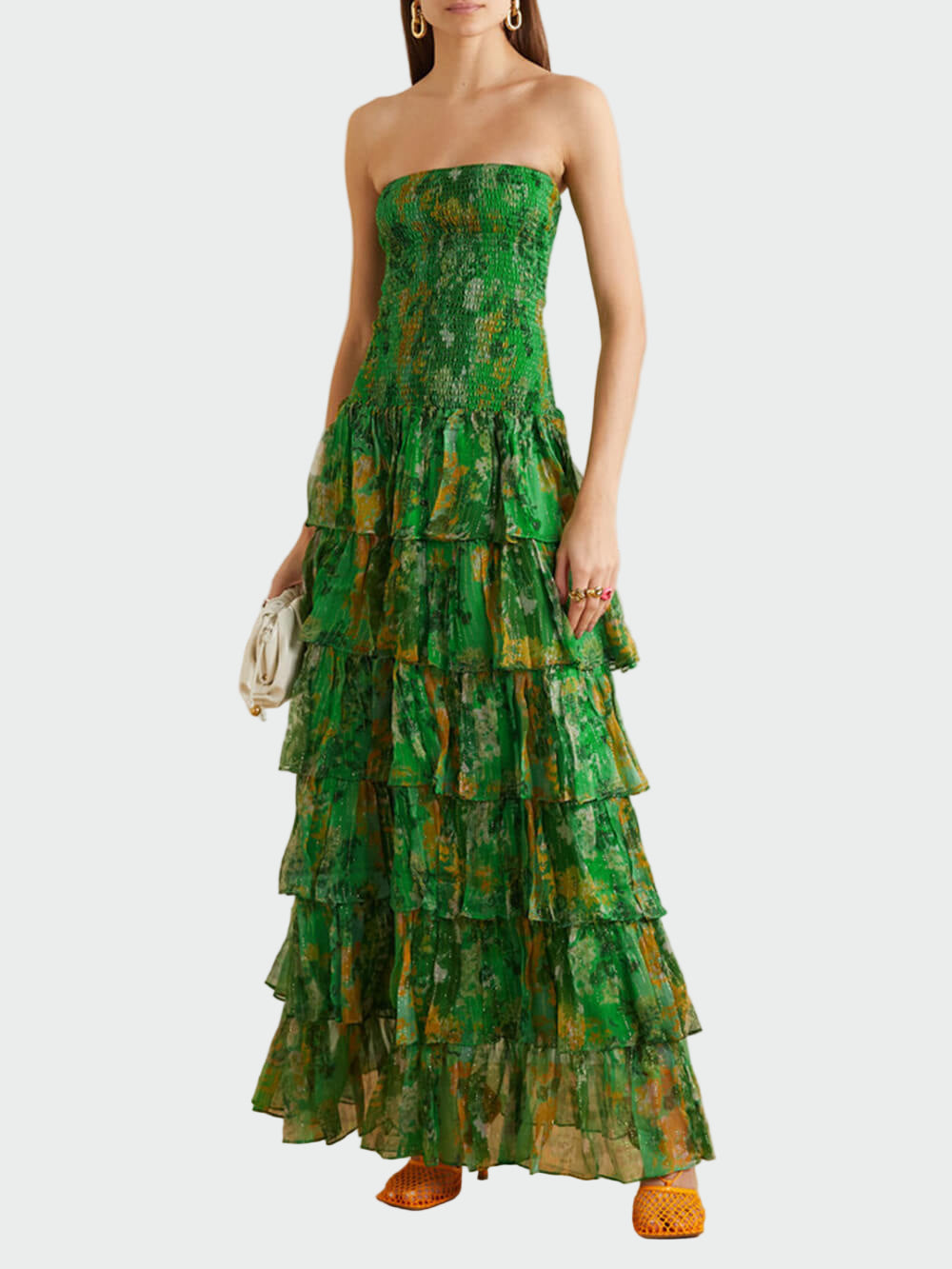Strapless Floral Print Maxi Dress Jasmine's Boutique Australia